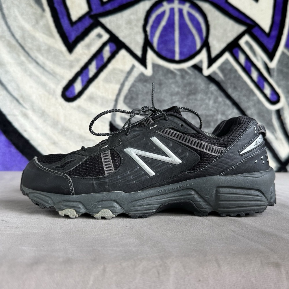 Size 11 - New Balance 410v4 Trail Running Shoes Men's Black Sneakers MT410BS4